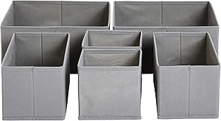 Opiniones sobre Amazon Basics Organizadores para ropa para cajón, 6 Unidad, Gris