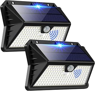 Opiniones sobre OUILA Luz Solar Exterior 185 LED con Sensor de Movimiento