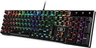 Opiniones sobre Redragon K556 RGB LED Wired Backlit Mechanical Gaming Keyboard