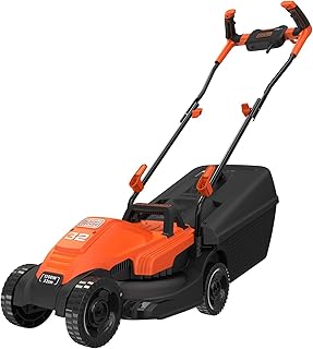 BLACK+DECKER BEMW451BH-QS: cortacésped eléctrico compacto para jardines pequeños