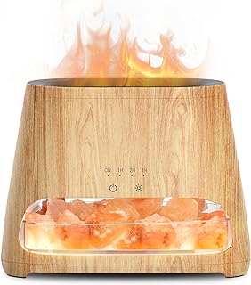 Humidificador SALKING 2 en 1: difusor ultrasónico con lámpara de sal