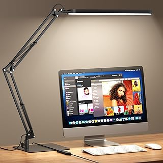 Lámpara de escritorio SKYLEO: brazo ajustable y luz regulable