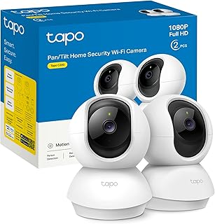 Tapo C200P2: cámara de vigilancia 360° con visión nocturna y control remoto